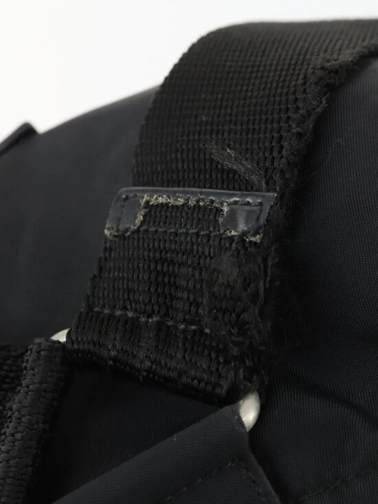 PRADA Backpack Nylon Black Silver Auth 170313 main image 5